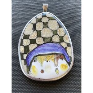 Vintage Rare Maria Rozanska Edward Drozdowski Art Glass Pendant